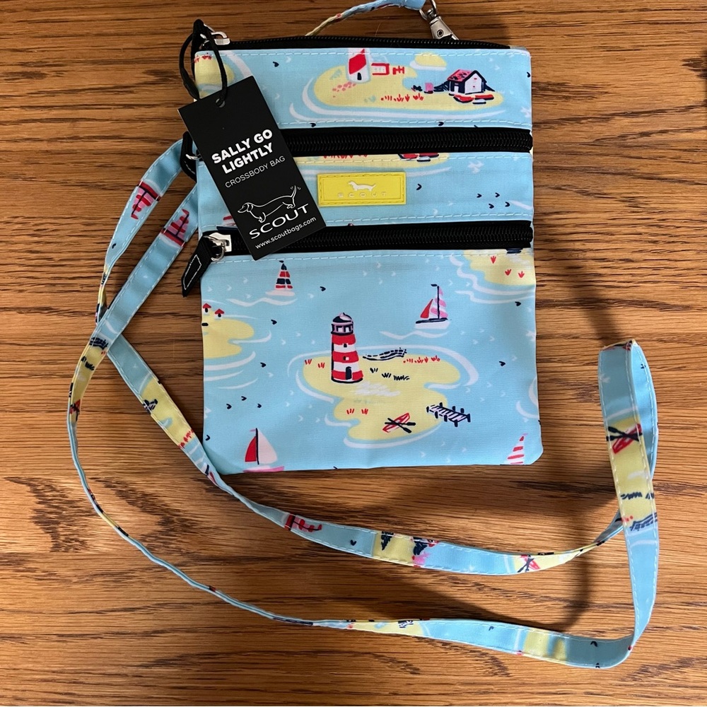 NWT Scout Sally Go Lightly Crossbody Bag - Lighthouse print